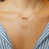 CARTA RUBI ENAMEL NECKLACE