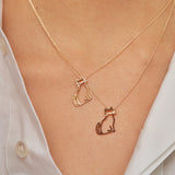 MIAU ENAMEL BIGOTES NECKLACE