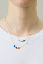 Load image into Gallery viewer, MERMAID AQUA BLUE NECKLACE
