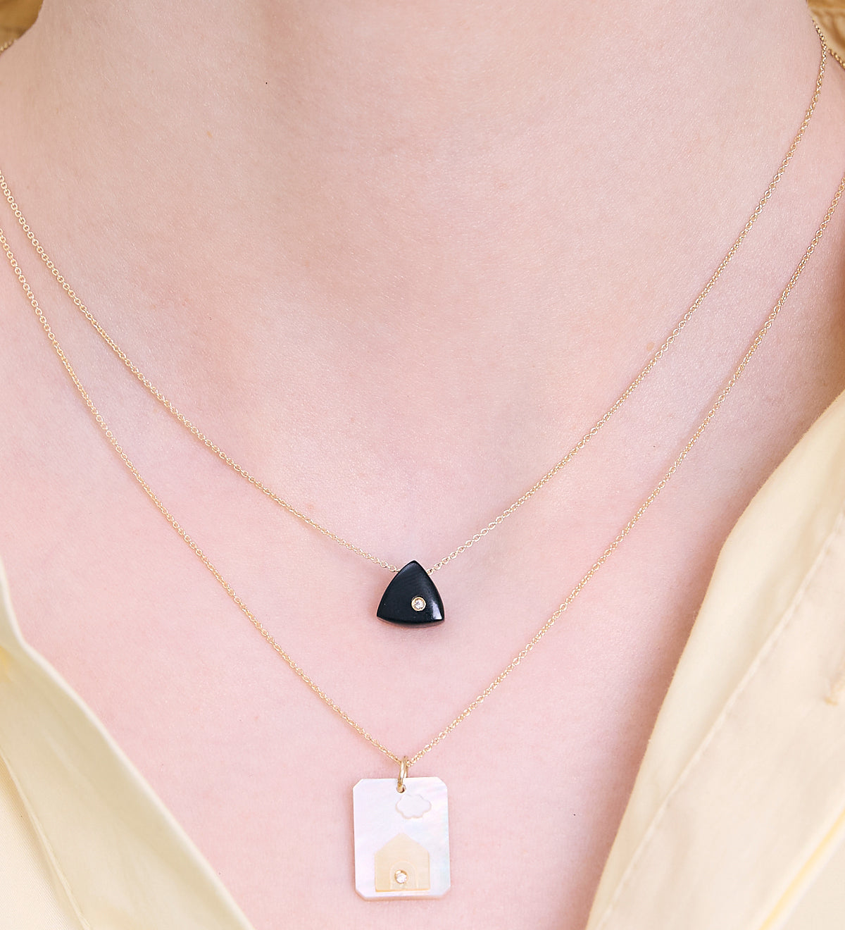 TRIANGULO BRILLANTE COLLANA
