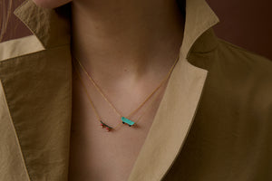 SKATE BLUE NECKLACE