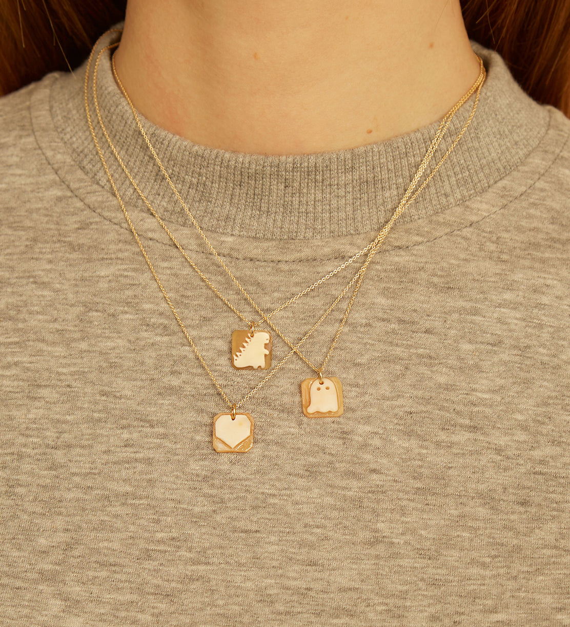 MINI CAMEO CORAZON COLLANA