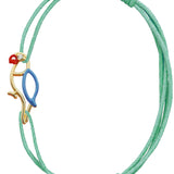 PAPAGAYO ENAMEL BRILLANTE CORD BRACELET