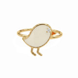 POLLITO BRILLANTE PRISMA WHITE RING