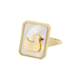 CAMEO PERLA PATITO ANELLO