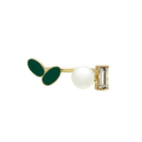 PETALOS FLOR AMETISTA VERDE ANELLO