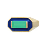 DECO MAXI BAGUETTE CRISOPRASIO ANELLO