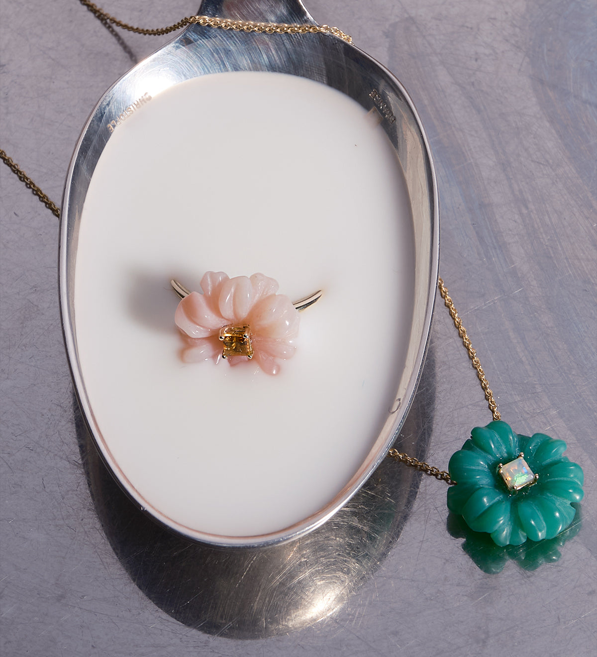 BLOSSOM CRISOPRASIO COLLANA