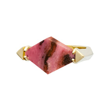 Load image into Gallery viewer, DECO ROMBO RHODONITE RING
