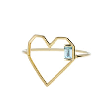 Load image into Gallery viewer, CORAZON AQUAMARINE RING
