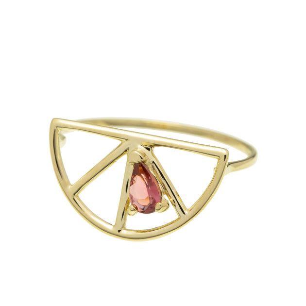 MEDIA NARANJA GOTA TOURMALINE RING