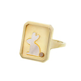 CAMEO PERLA CONEJITO RING
