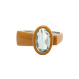 TRAPECIO AMETHYST CARAMEL RING