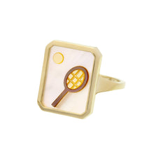 Carica l&#39;immagine nel visualizzatore di Gallery, CAMEO PERLA TENNIS ANELLO
