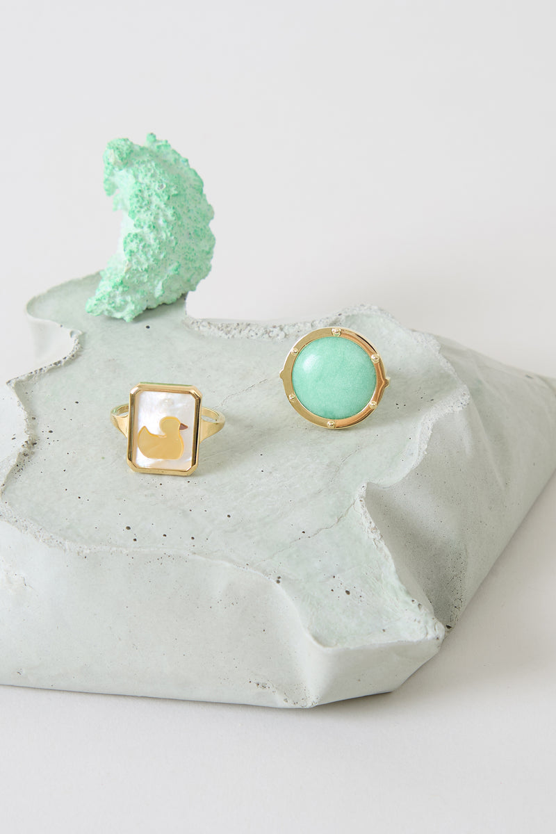 CAMEO PERLA PATITO ANELLO