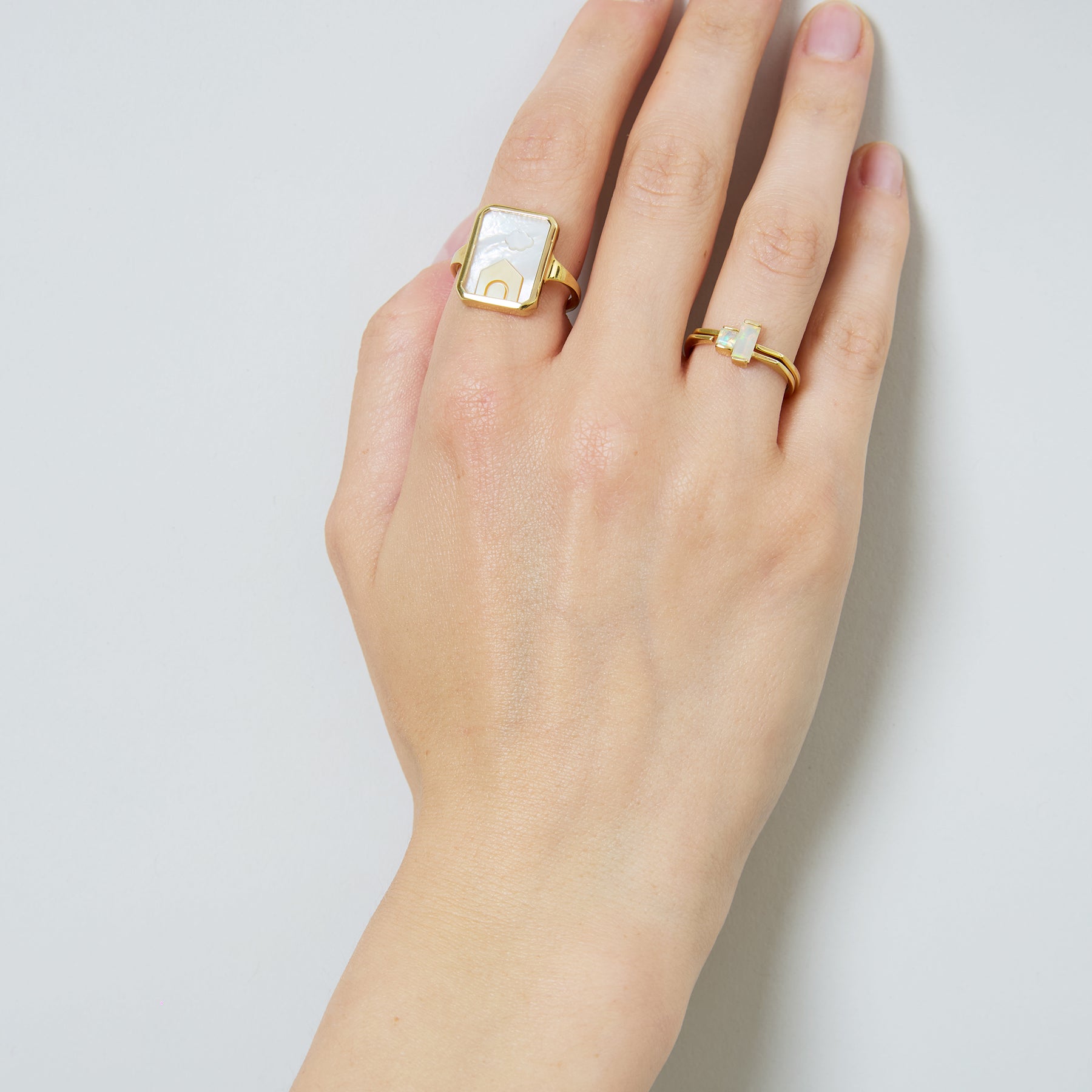 CAMEO PERLA CASITA RING