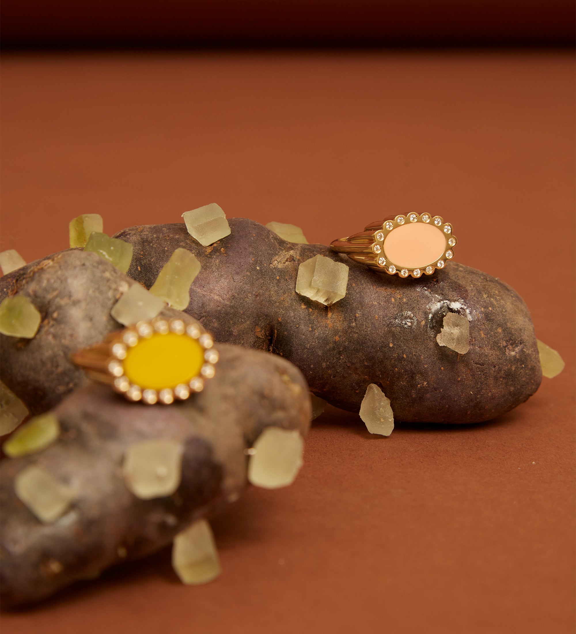 MARGARITA BRILLANTE ROSA ANELLO