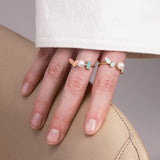 PETALOS FLOR AQUAMARINE RING