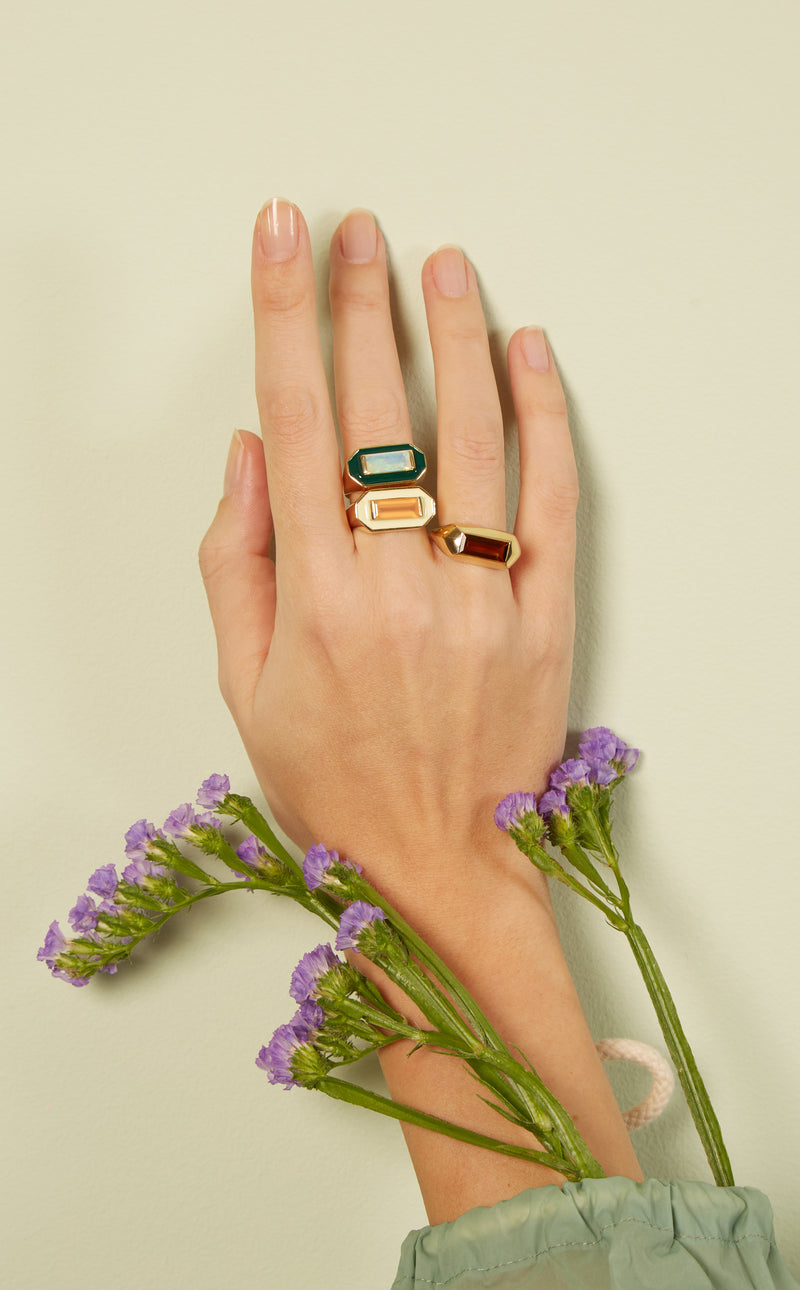 SPACE BAGUETTE MADEIRA RING