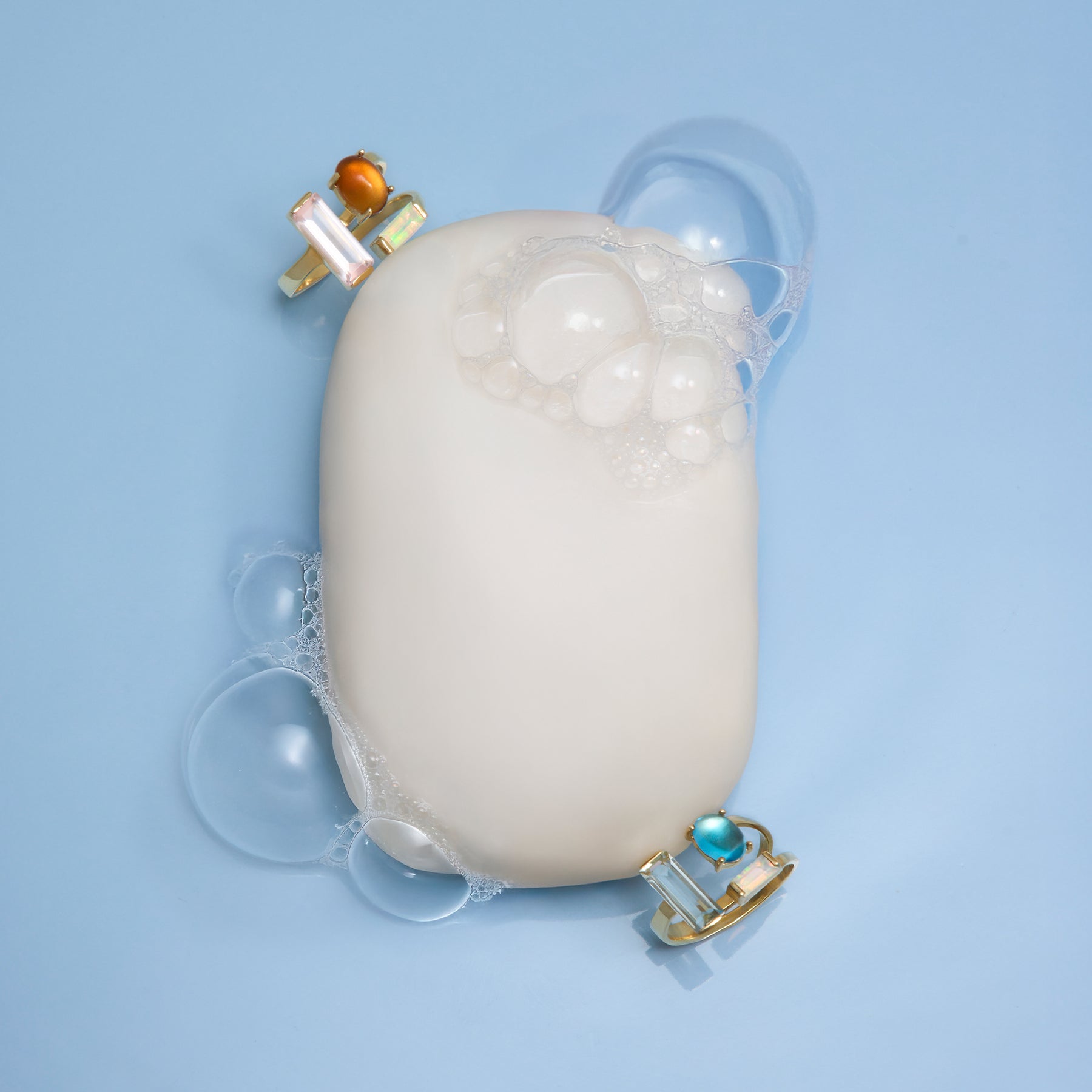 DOBLE BAGUETTE OVAL BLU ANELLO