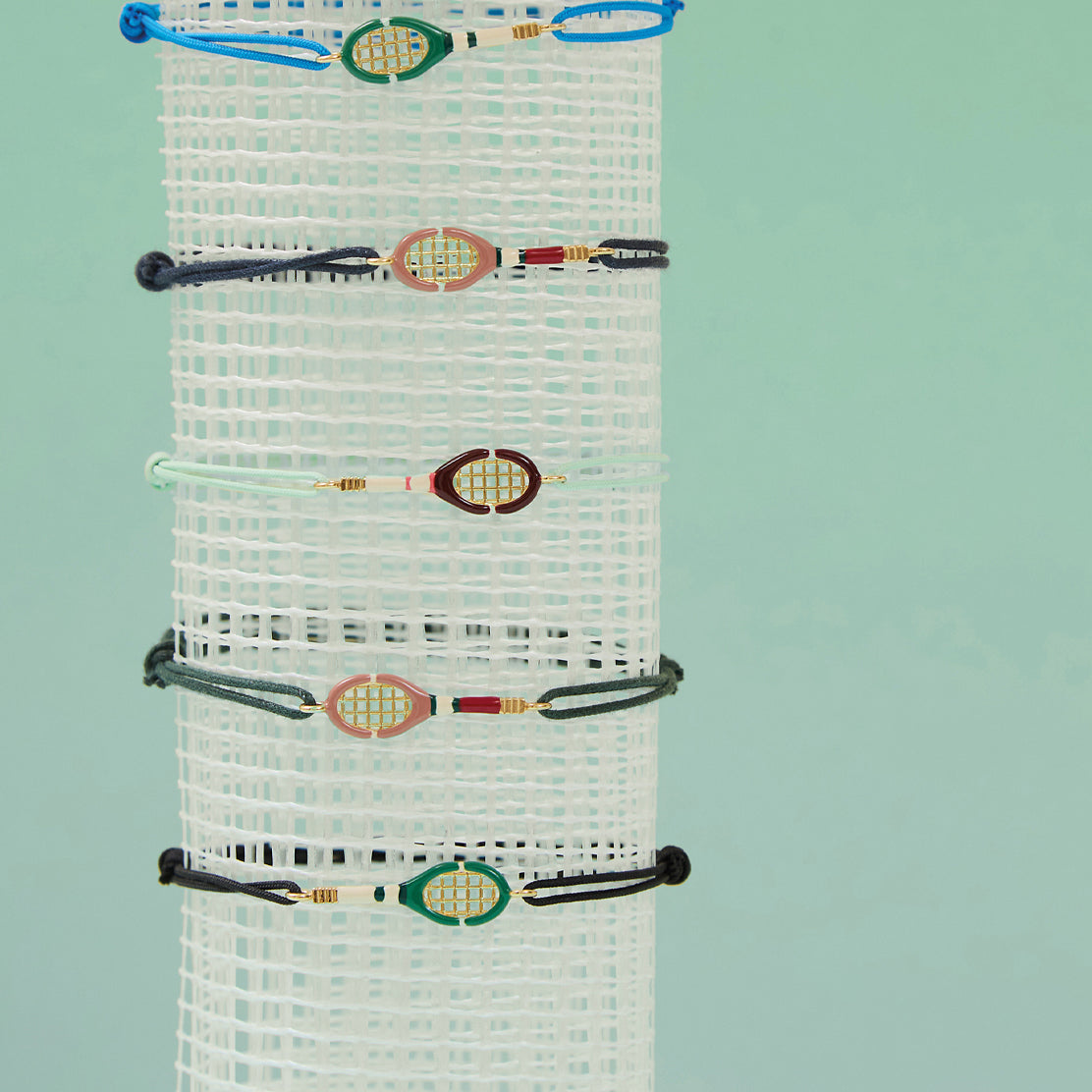 TENNIS BURGUNDY CORD BRACELET