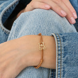 OSITO BRILLANTE BRACCIALE CORDA