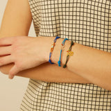 PATITO ENAMEL YELLOW CORD BRACELET