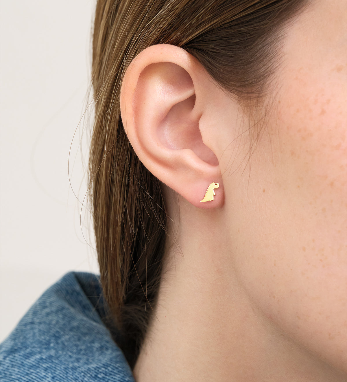 MINI BOLD DINO EARRING