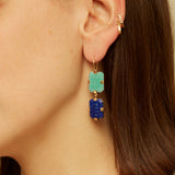 DECO SANDWICH CRISOPRASIO + LAPISLAZZULI ORECCHINI