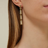 DECO MAXI BAGUETTE AMETHYST EARRINGS