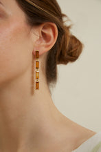 Load image into Gallery viewer, DECO MAXI BAGUETTE CITRINE EARRINGS
