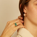 DECO EMPANADA OPALE ROSA + PIETRA DI LUNA ORECCHINI