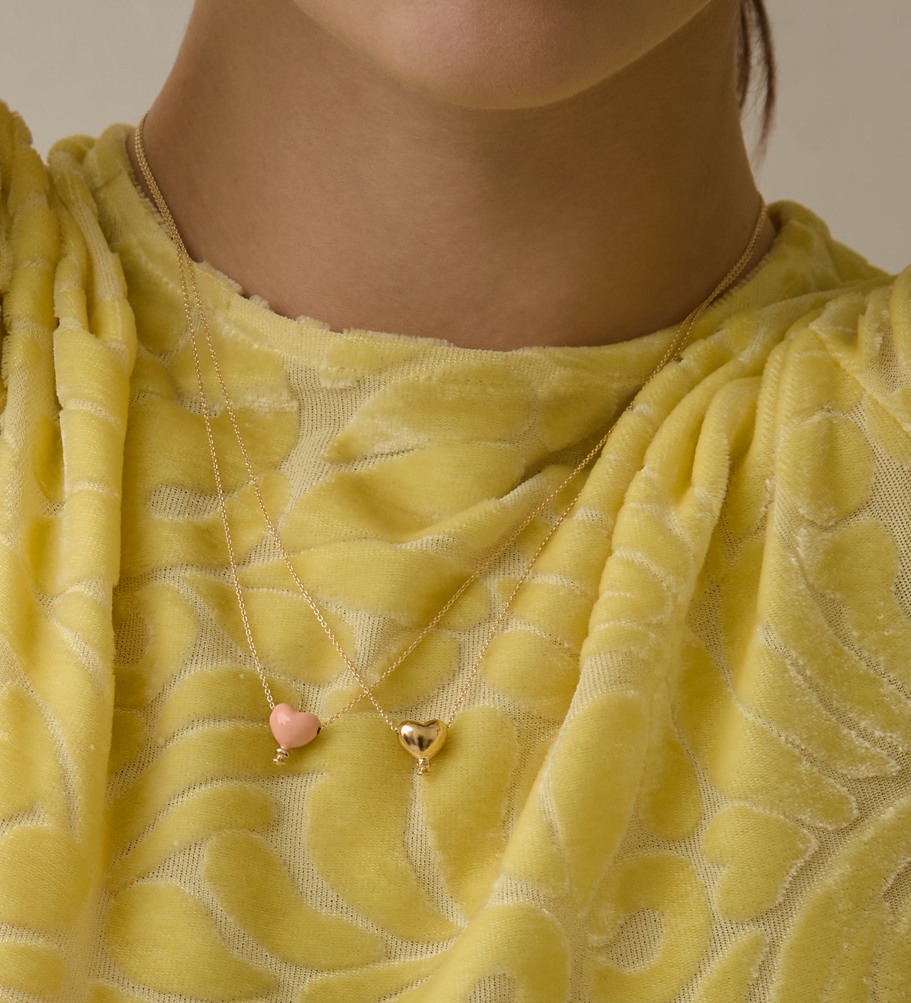 CORAZON BALLOON ROSA COLLANA