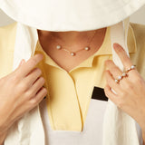 TRIO FLOR PERLA NECKLACE