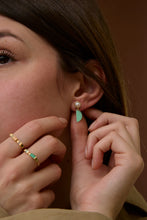 Load image into Gallery viewer, PERLA EMPANADA CHRYSOPRASE EARRINGS
