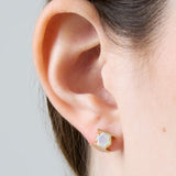 EXAGONAL OPAL EARRINGS