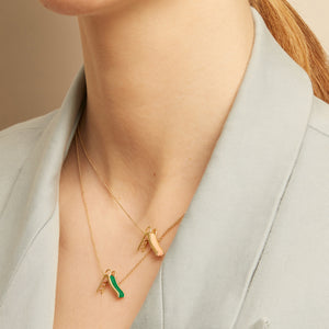 SLIDE GREEN NECKLACE