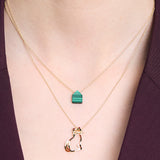 MIAU ENAMEL CALICO NECKLACE