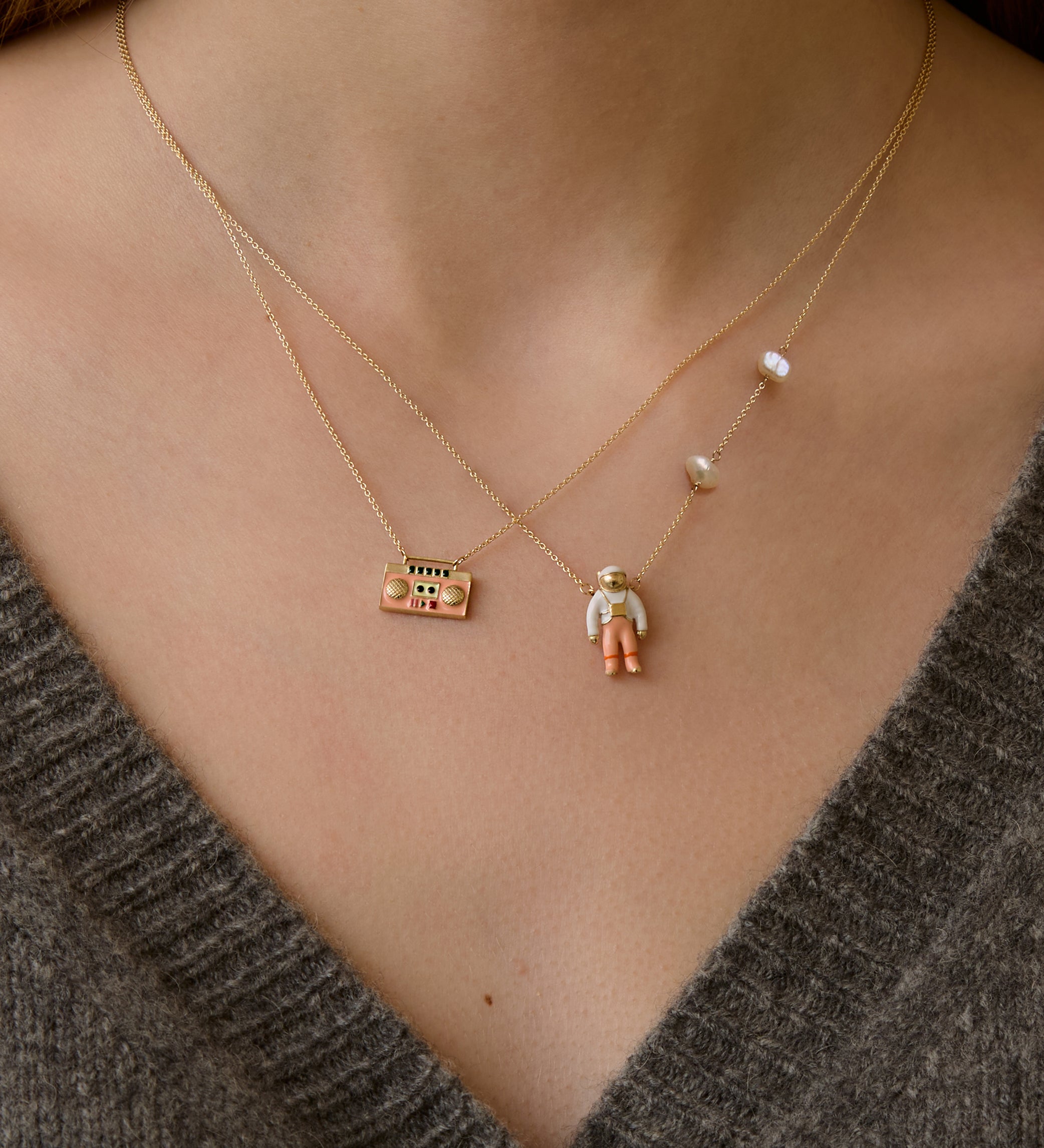 ASTRONAUTA ROSA COLLANA