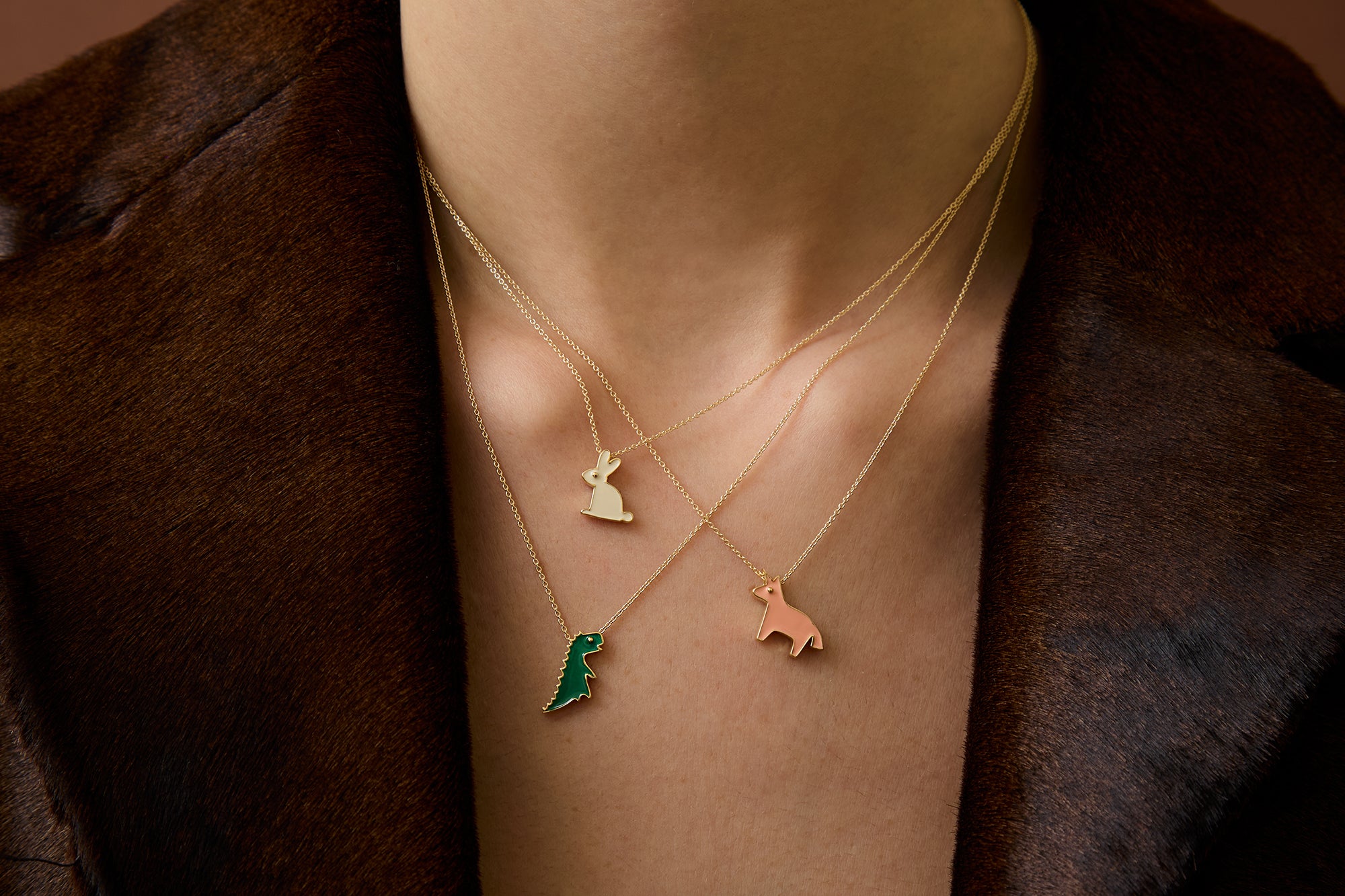 DINO BOLD VERDE COLLANA