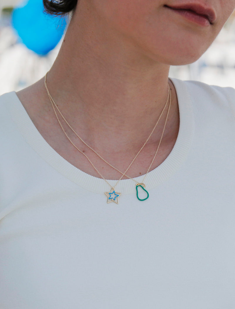 ESTRELLA ENAMEL BRILLANTE NECKLACE