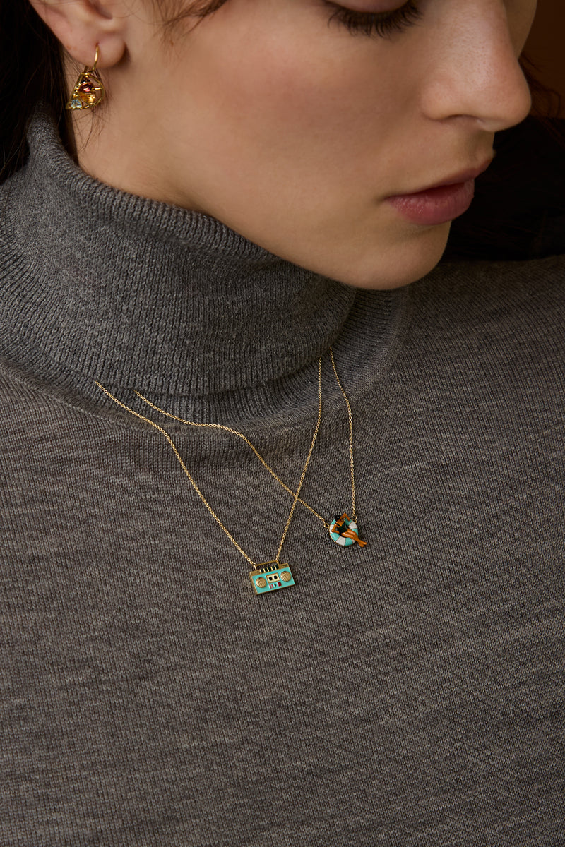 FLOTADORA AZZURRO COLLANA