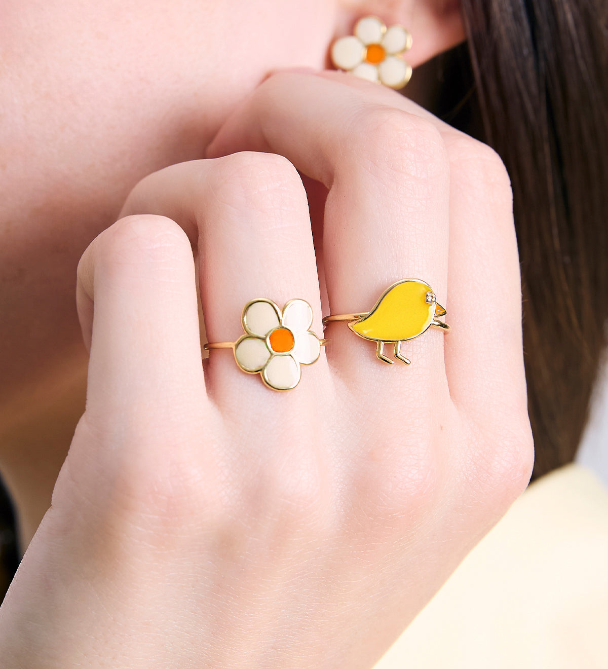 FLORECITA FULL PRISMA WHITE RING