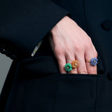 BLOSSOM AVVENTURINA BLU ANELLO