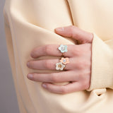 FLOWER OPAL PINK RING