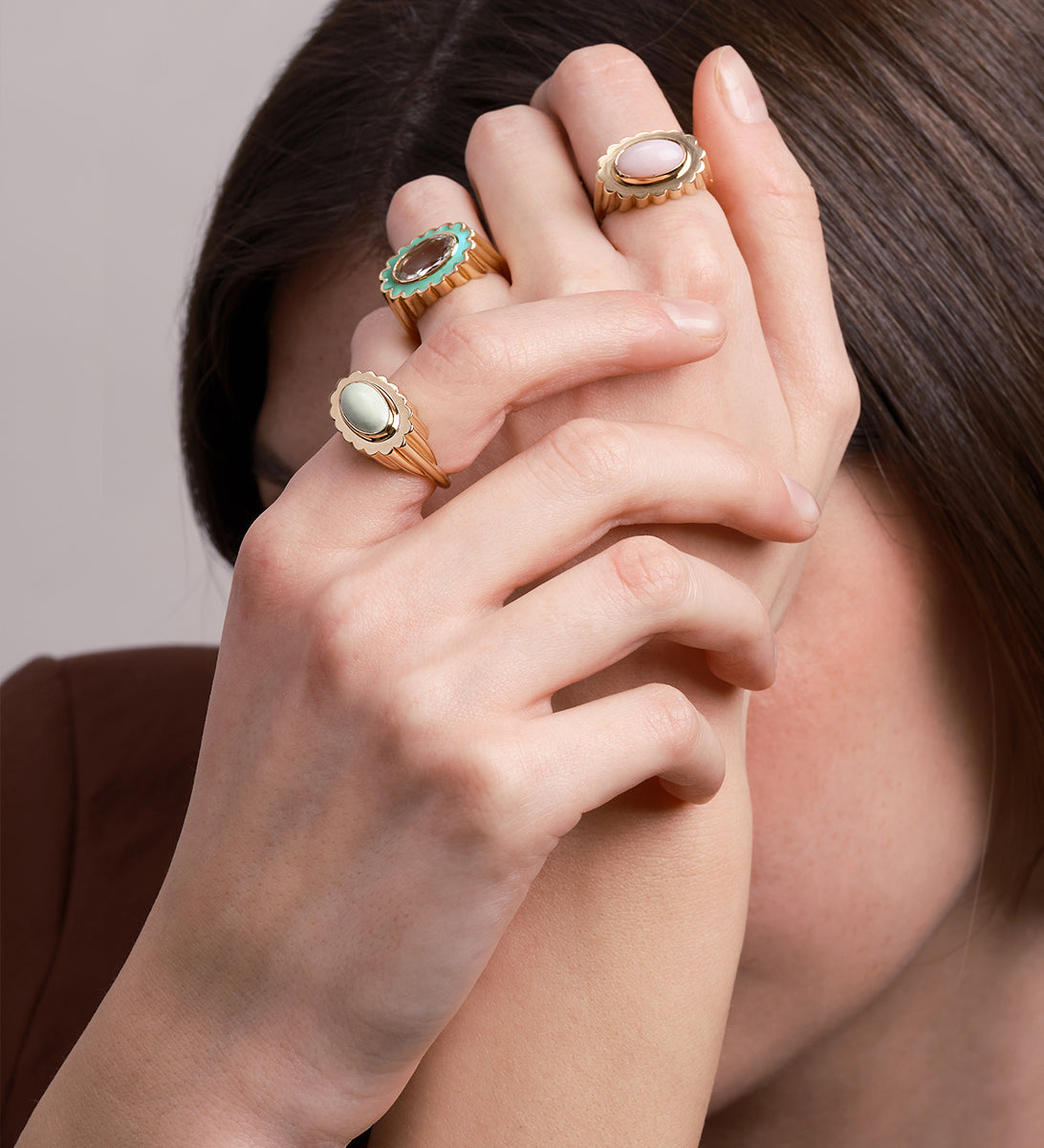 MARGARITA AMETHYST AQUA BLUE RING