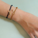 LLAVECITA ZAFIRO ROSA CORD BRACELET