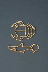 TIBURON ZAFIRO AZUL EARRING MAXI