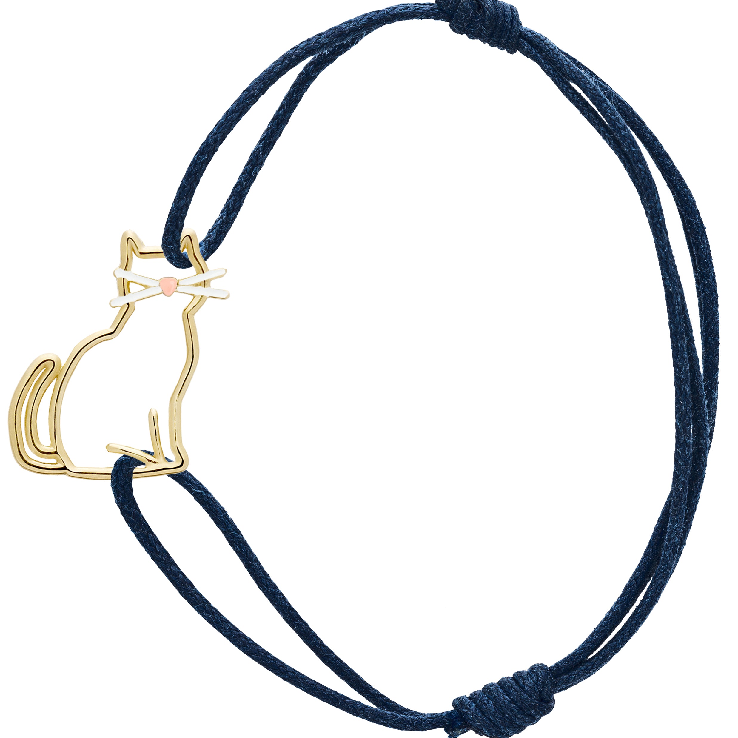 MIAU ENAMEL BIGOTES CORD BRACELET