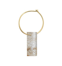 Load image into Gallery viewer, DIASPRO RUTILATED QUARTZ EARRING CIRCLE
